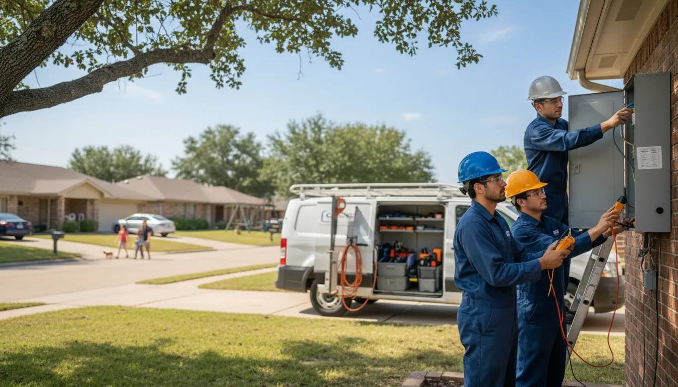 Certified electrician providing emergency electrical services in Sloan, IA